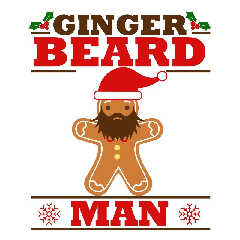 Lebkuchen Mann Bart Version Advent Weihnachten