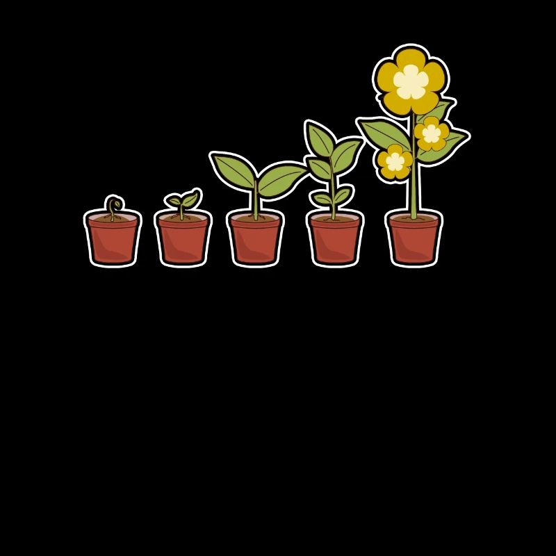 Evolution d'une fleur en fleurs dans le pot
