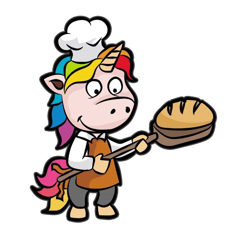 Unicorn Baker Baker Journeyman Bakery funny