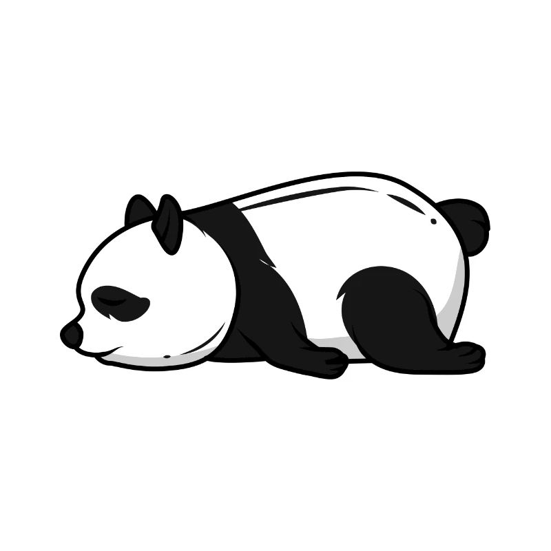 Sleep Panda Tired Sleeping Panda Nope