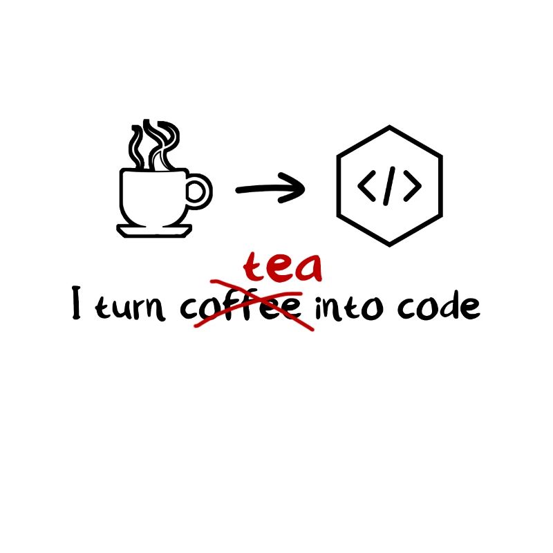 Programmeur de développeurs de logiciels de thé
