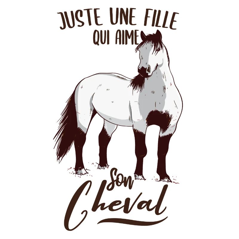 Nur ein Mädchen, das ihr Pferd liebt