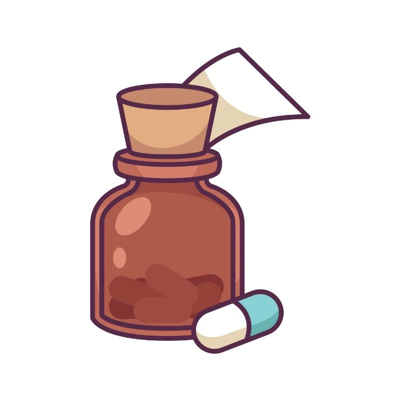 Bouteille de médecine