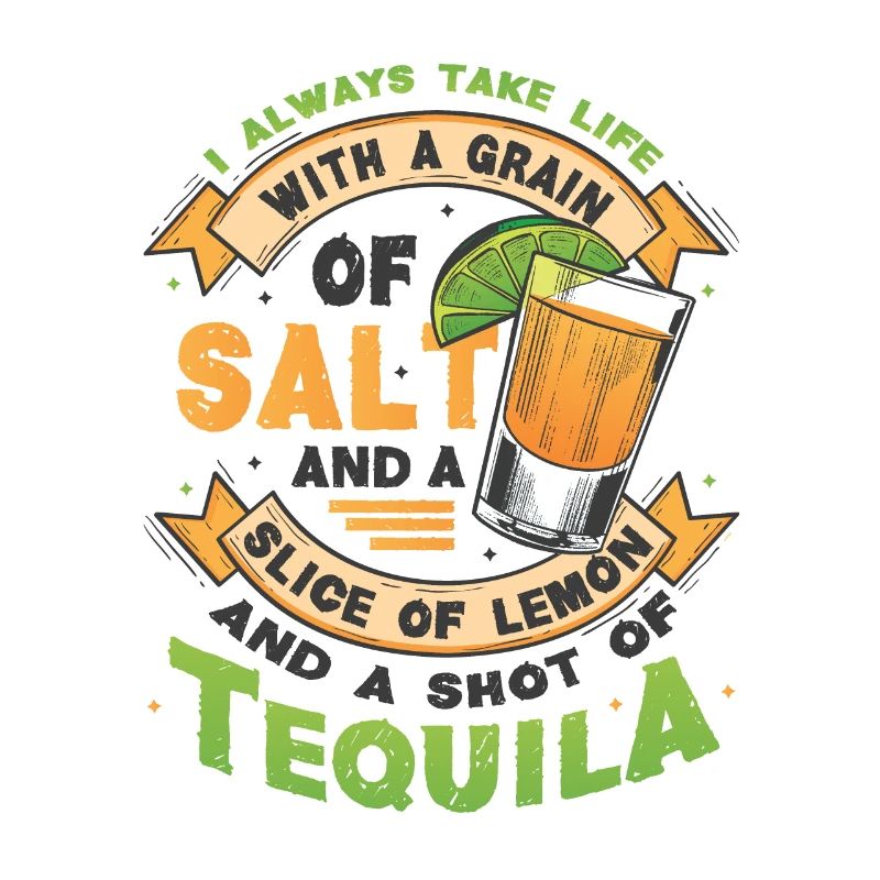 Nehmen Sie das Leben wie mit einem Tequila