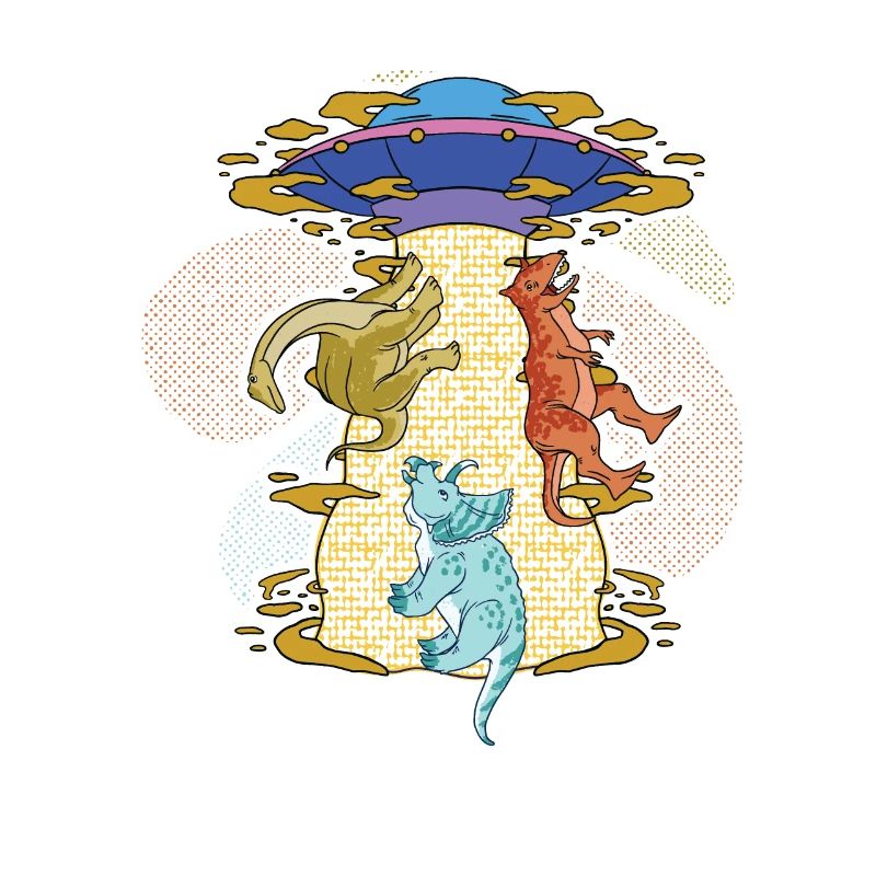 UFO Dinosaur, Alien Abduction