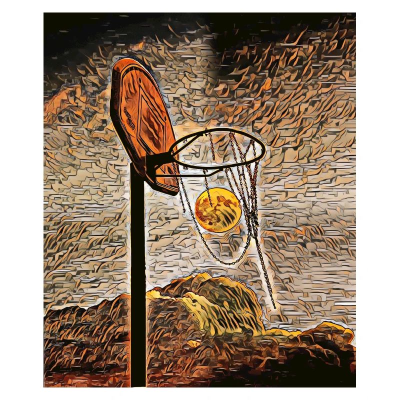 Basket-ball au clair de lune