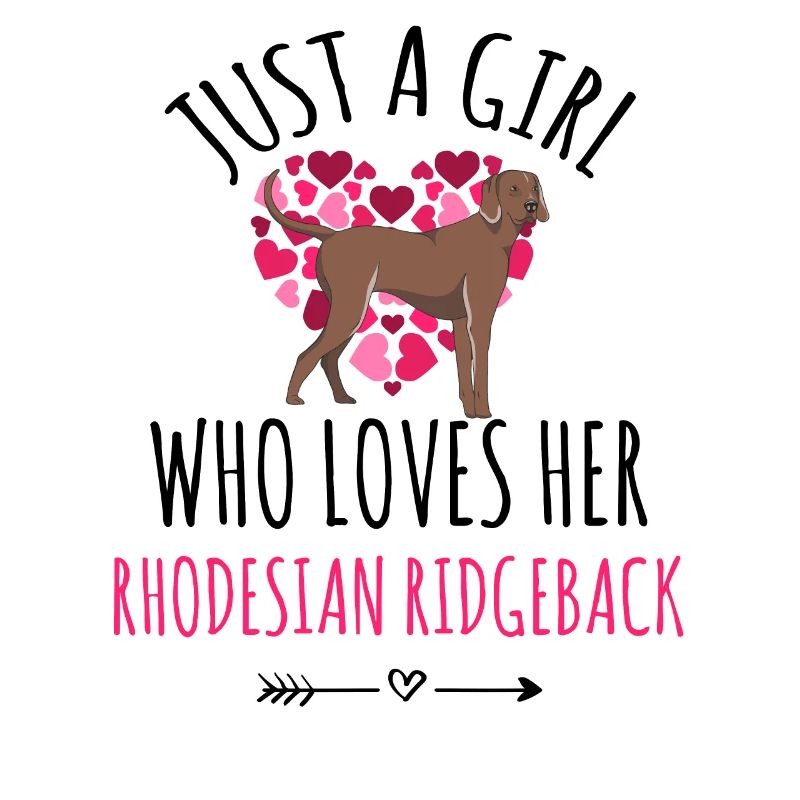 Ein Mädchen Das Ihren Rhodesian Ridgeback Liebt