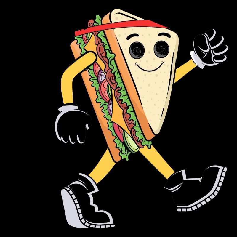 Fun Bread Sandwich Cardio Running Runners