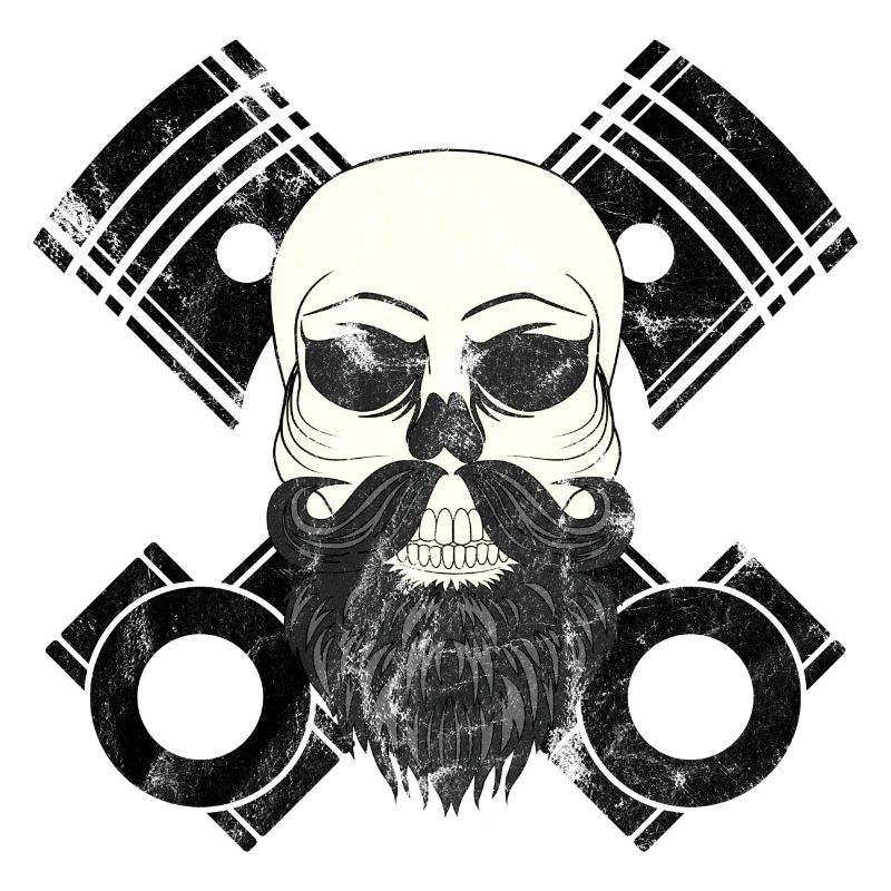 Skull Tuner Tuning Car Motorcycle Gift