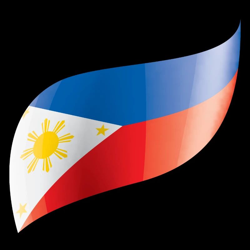 Le drapeau des Philippines agité