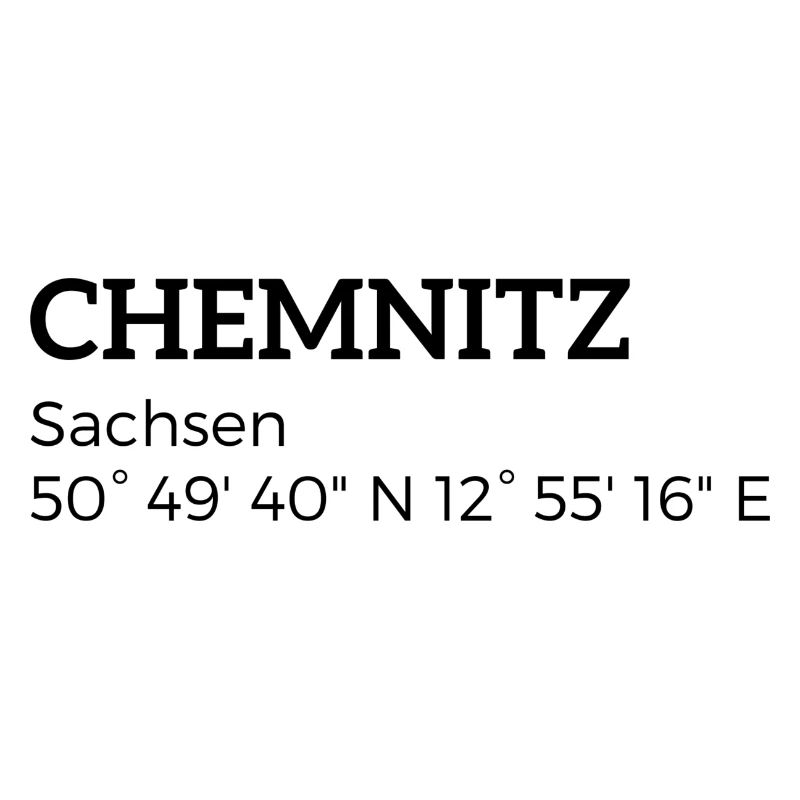 les coordonnées Chemnitz Saxe