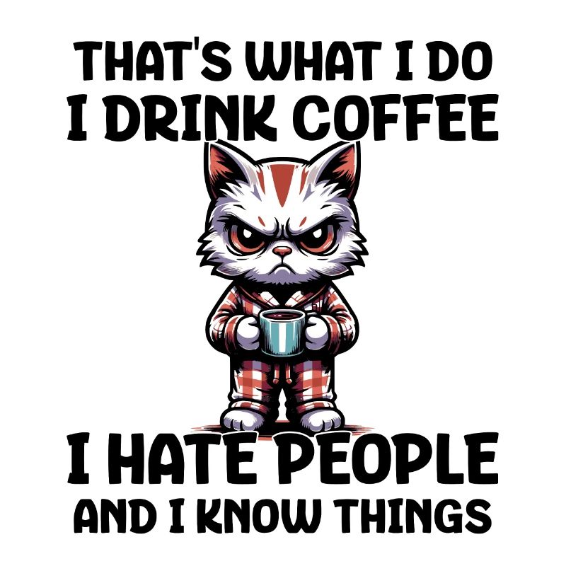 That's What I Do I Drink Coffee I Hate People