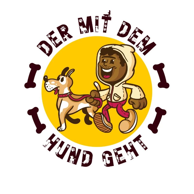 Der Mit Dem Hund Geht Hundehalter Geschenkidee