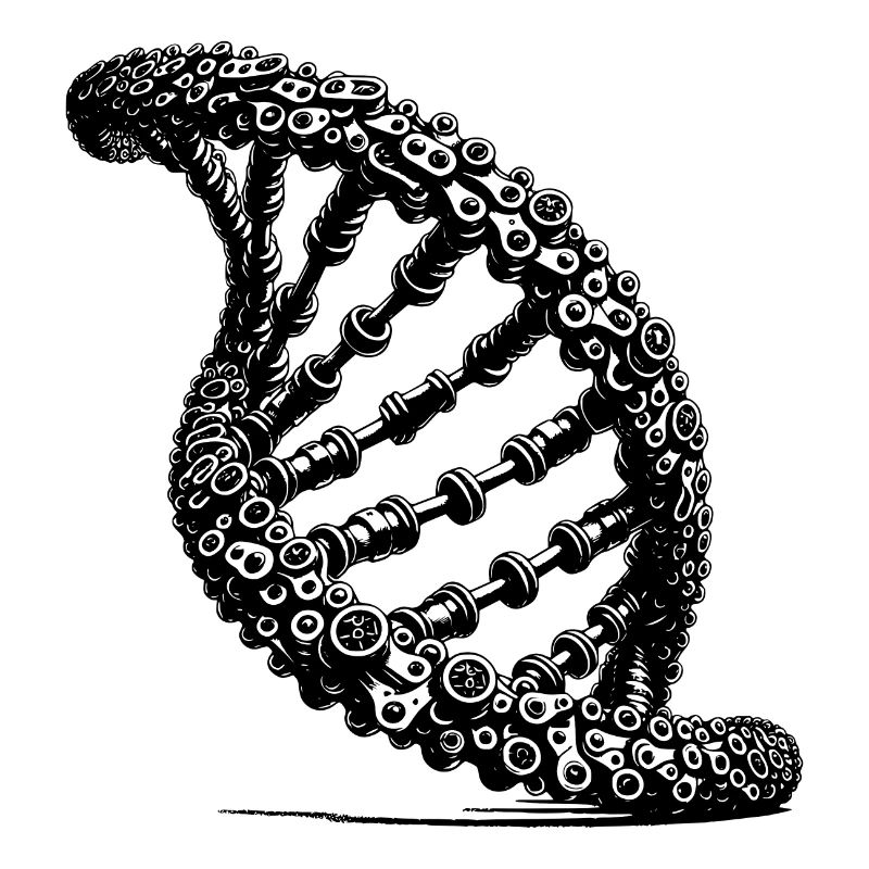 DNA Chain Twisted Technique Chain Links