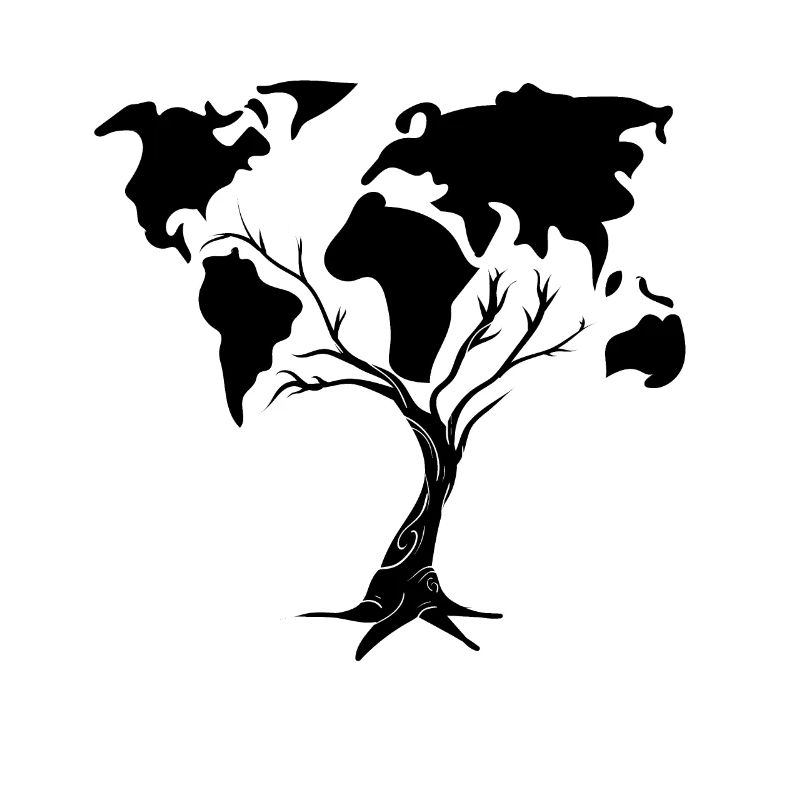 Tree Environment World Map Save the planet