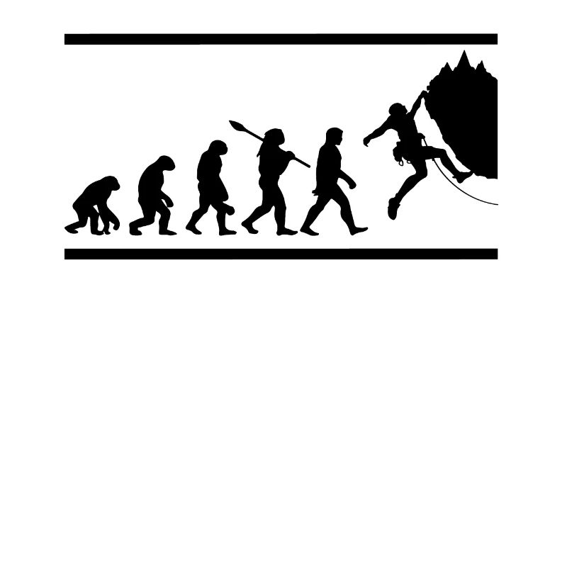 Felskletterer Klettern Evolution
