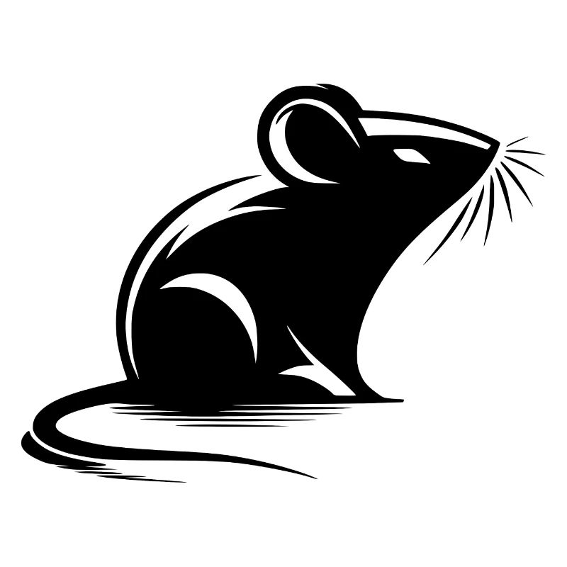 Mouse Drawing Tattoo Style