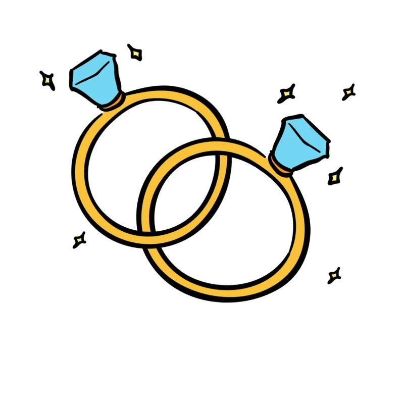 Verschlungene Ringe Geschenk Hochzeit Bling Ehe