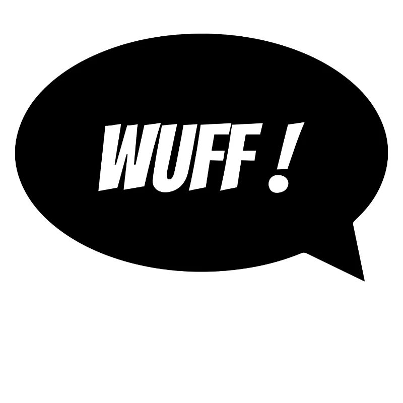 Sprechblase "Wuff"