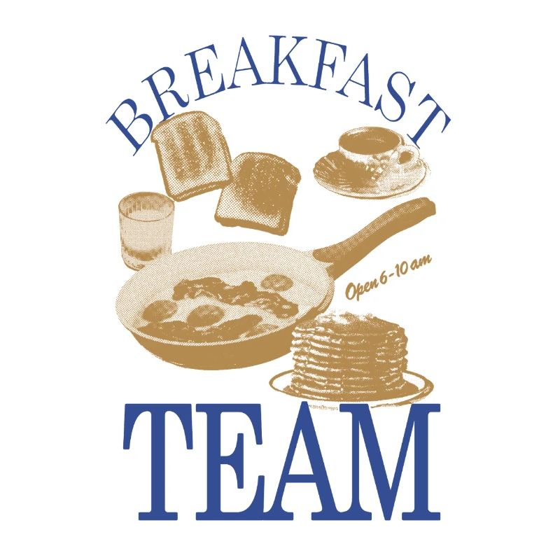 Breakfast Team – Retro Breakfast Motif
