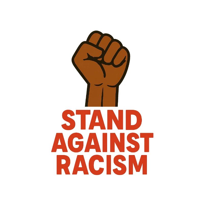 Renforcer le poing avec un message antiraciste