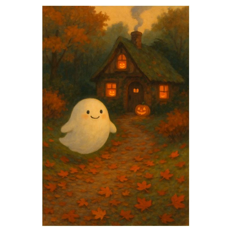 Fantôme dans la forêt d’automne