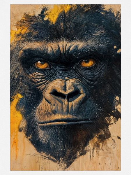 Illustration eines Gorillas