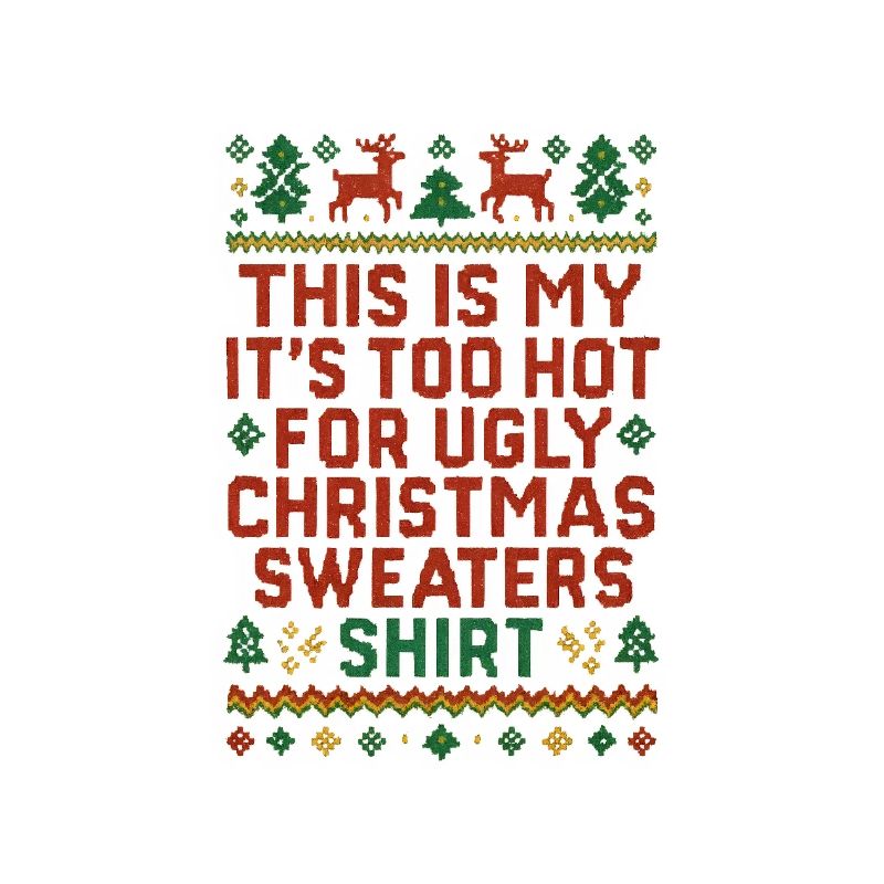 Chemise pull de Noël moche