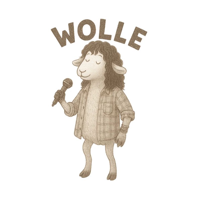 Wolle Schaf mit Mikrofon