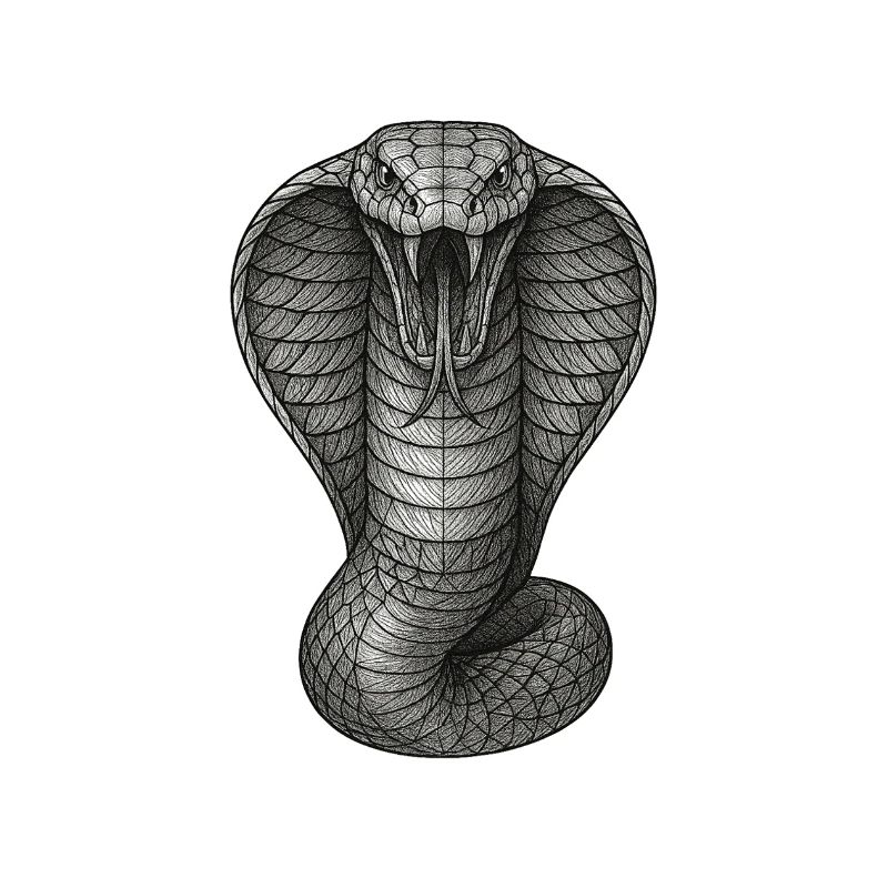 Cobra Graphite Line Illustration