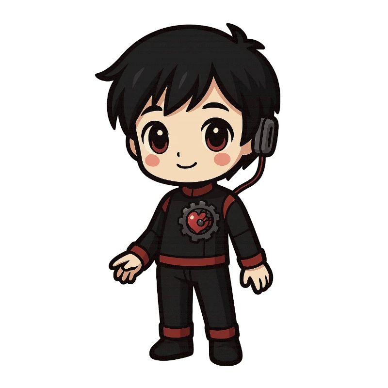 Chibi Gamer Gear Core & Headset