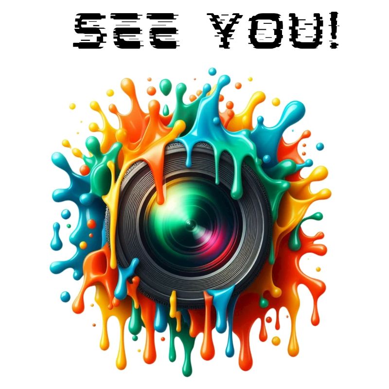 Objectifs de caméra à effet éclaboussure, à bientôt !