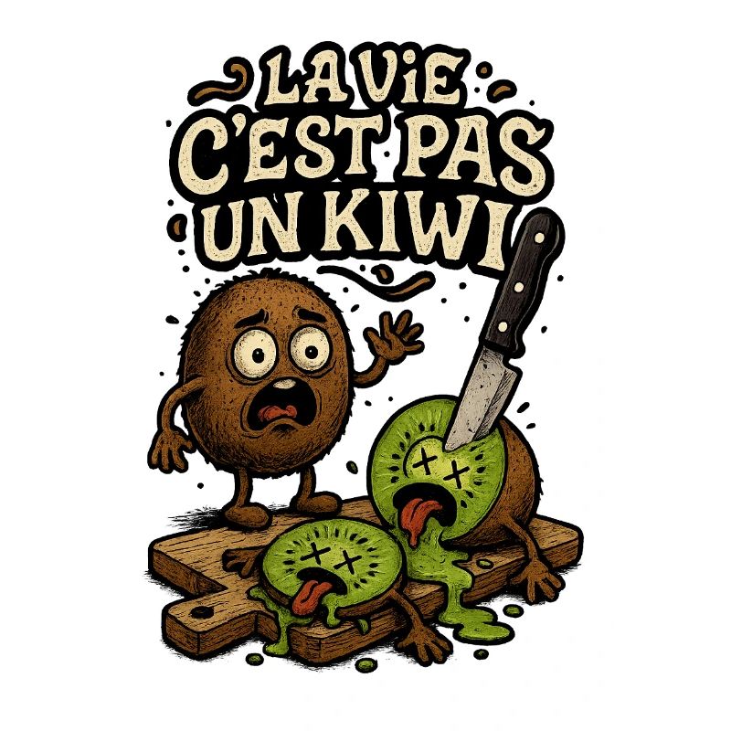 La vie c'est pas un kiwi. Expression drôle