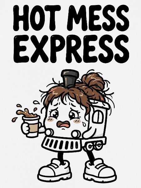 Hot Mess Express Kaffee-Lokomotive