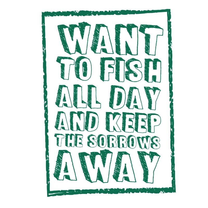 Fischen lustig fish all day Geschenkidee