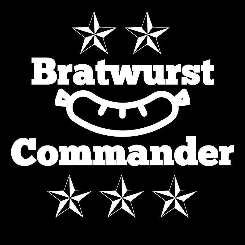 Bratwurst Commander mit Bratwurst und Sterne
