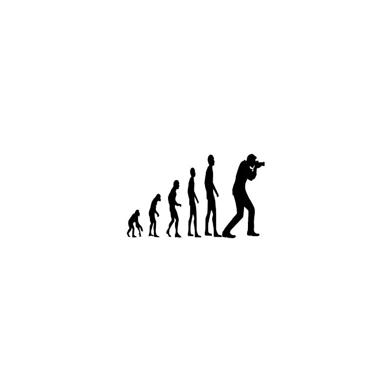 Evolution monkey human photographer