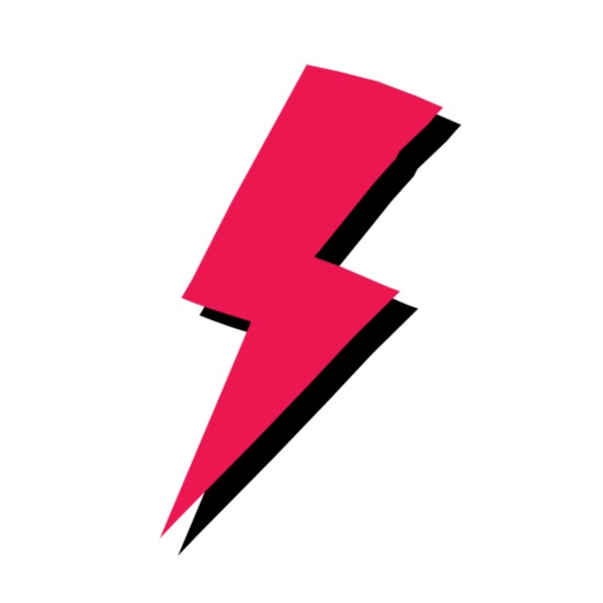 rayo rojo relámpago de dibujos animados tormenta eléctrica gewitte'  Delantal | Spreadshirt
