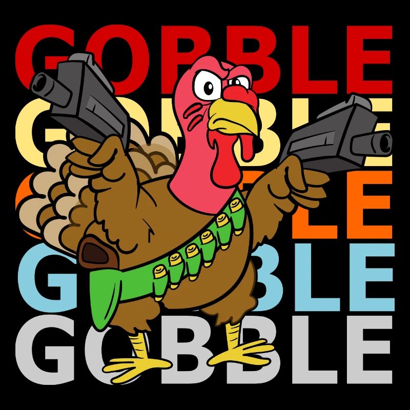 Retro Vintage Style Thanksgiving Turkey Turkey