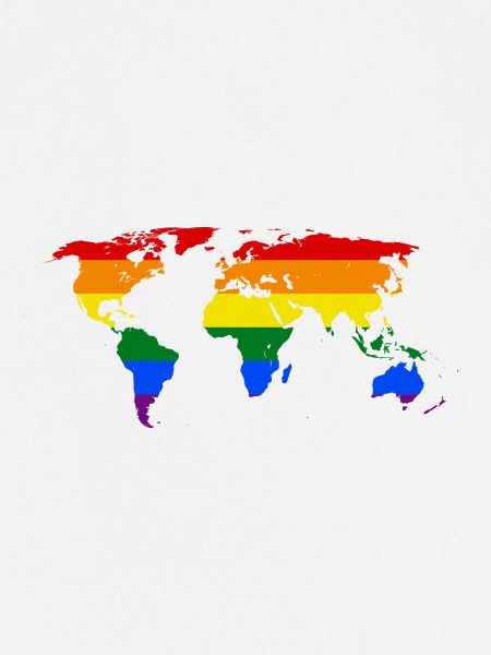 Rainbow World Map