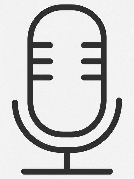 Mikrofon-Linien-Symbol