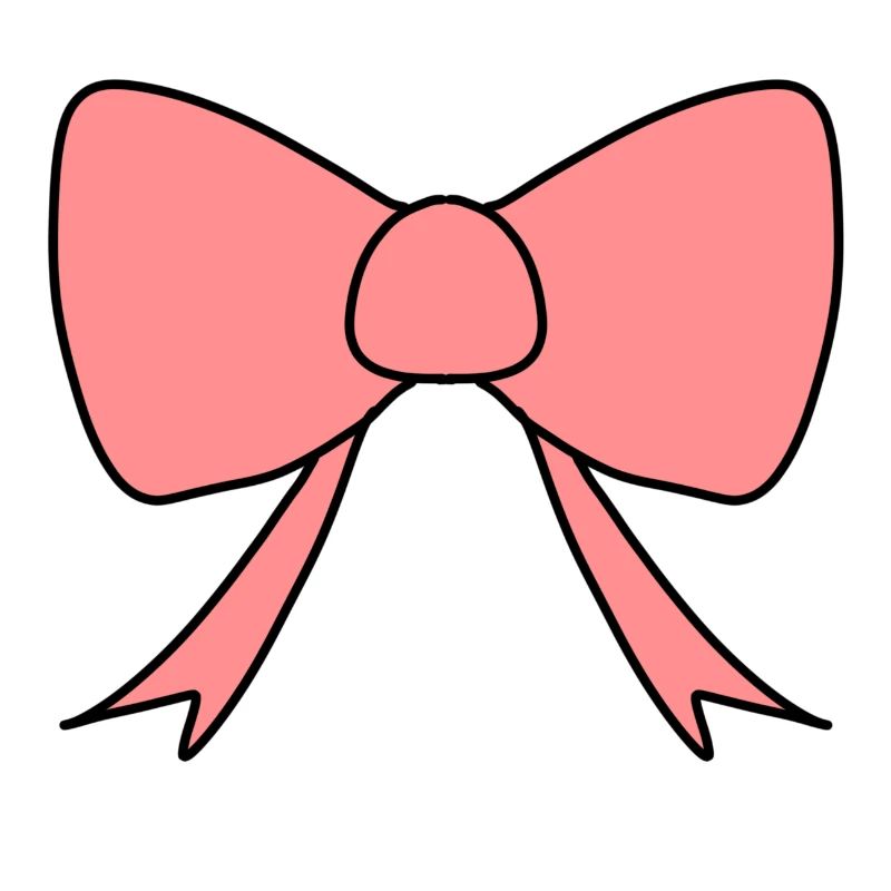 Forme de symbole d’arc rose