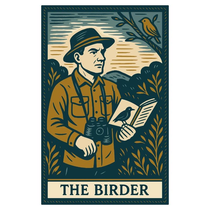 Die Vogelbeobachter-Illustration