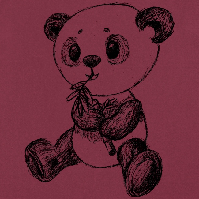 Panda björn svart scribblesirii