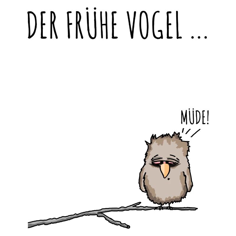 Der fruehe Vogel schwarz