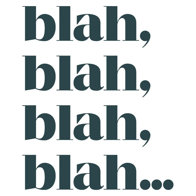 Blah bla bla