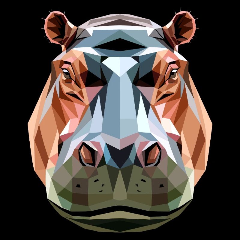 Nilpferd Flusspferd Mama Hippopotamus Cooles Hippo