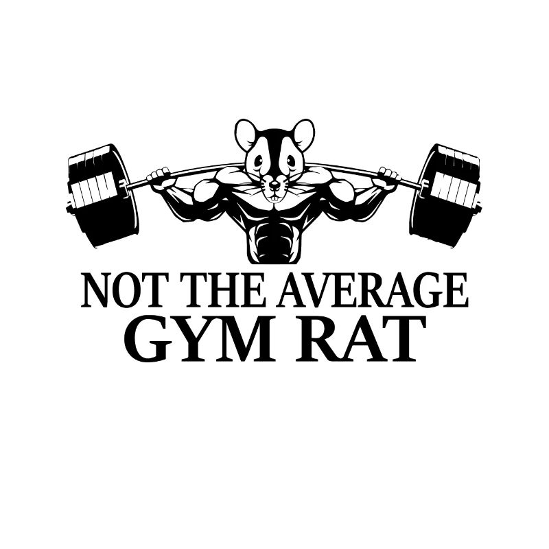 Bodybuilder Rat Mouse Weight Training Gift