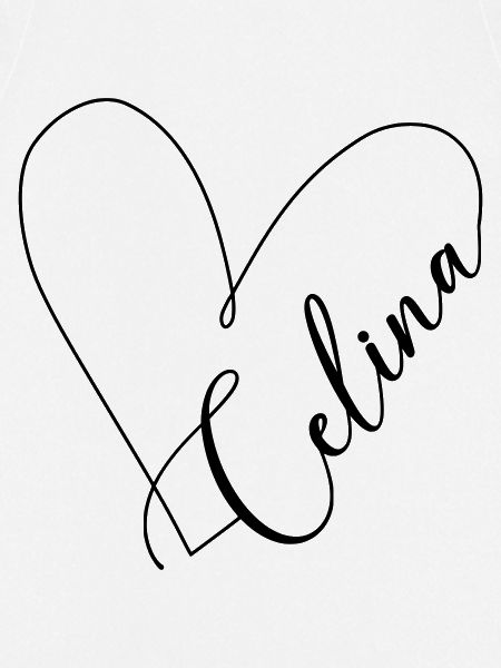 Celina Name Heart Line