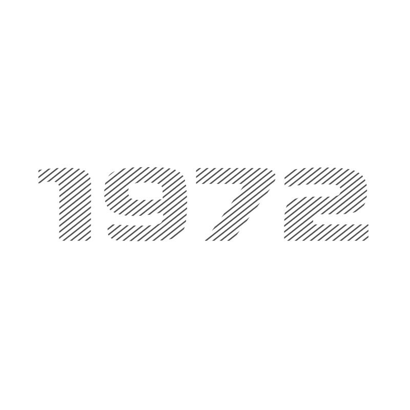Né en 1972 Retro Stripe Design d’anniversaire moderne